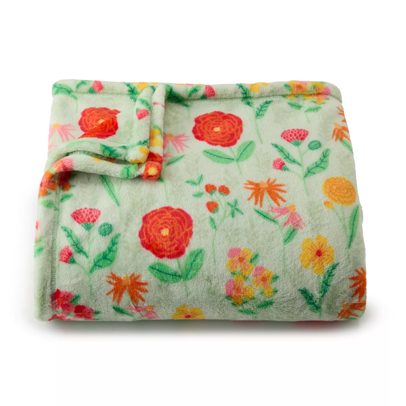 Spring Floral The Big One oversized supersoft plush throw blanket